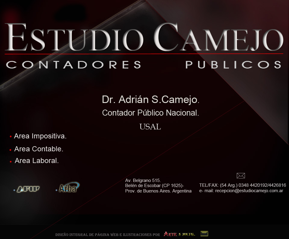 Adrian Camejo Contadores Pblicos. Servicio integral impositivo, contable y laboral